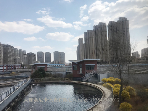 大連開發(fā)區(qū)污水處理廠超聲波流量計(jì)現(xiàn)場